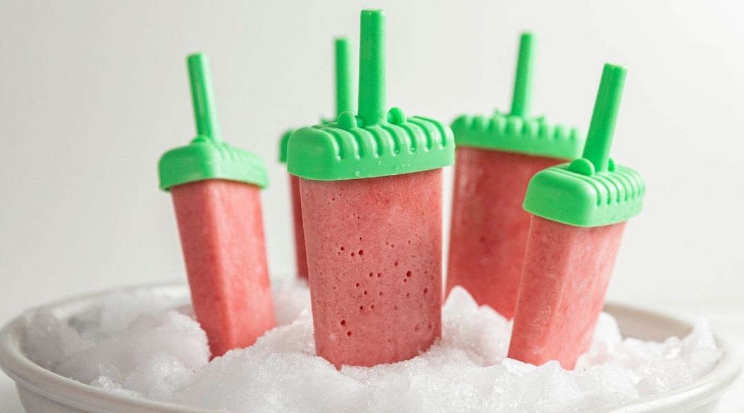 Watermelon & Strawberry Yoghurt Pops